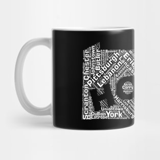 State of Pennsylvania Cities | PA Souvenir & Gift Mug